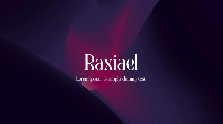 Raxiael Font