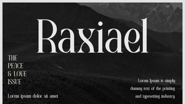 Raxiael Font