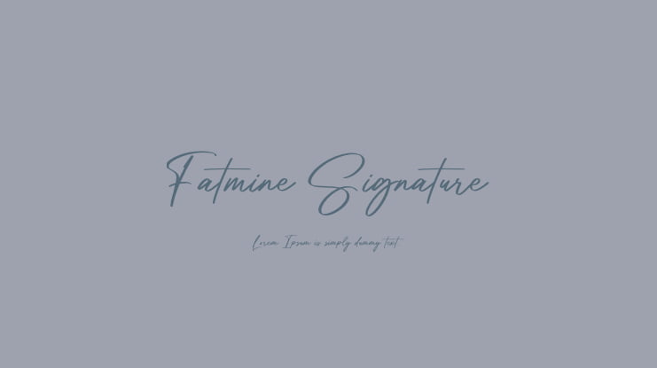 Fatmine Signature Font