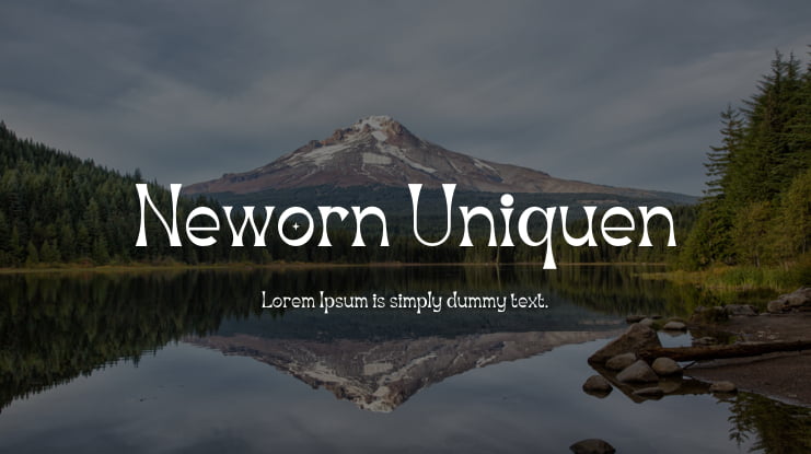 Neworn Uniquen Font