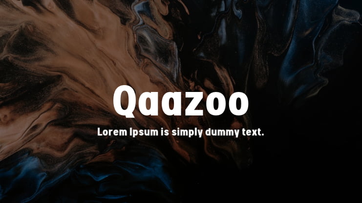 Qaazoo Font