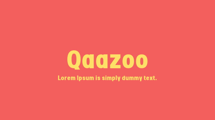 Qaazoo Font