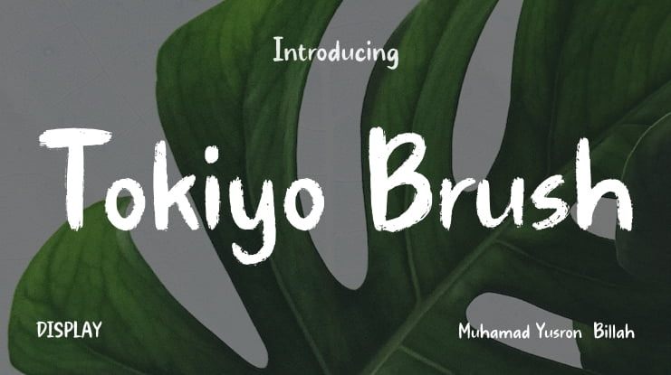 Tokiyo Brush Font