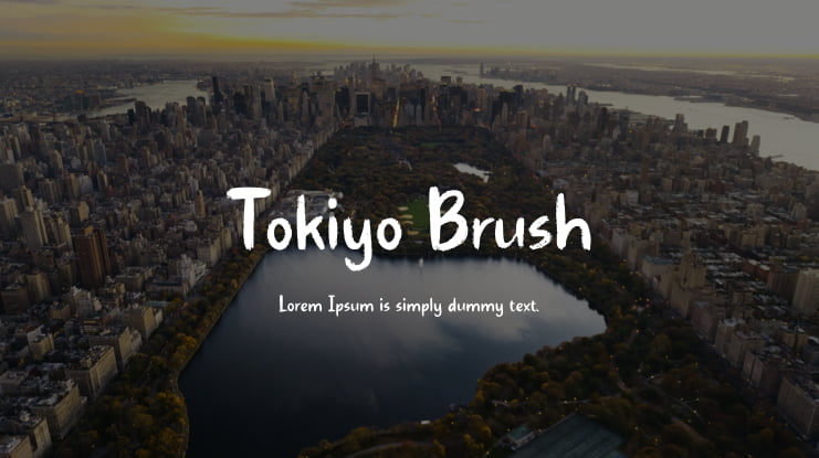 Tokiyo Brush Font