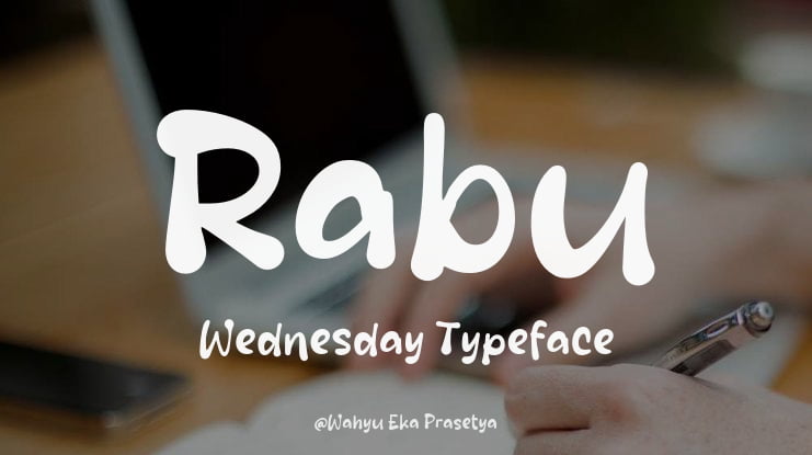 Rabu Wednesday Font