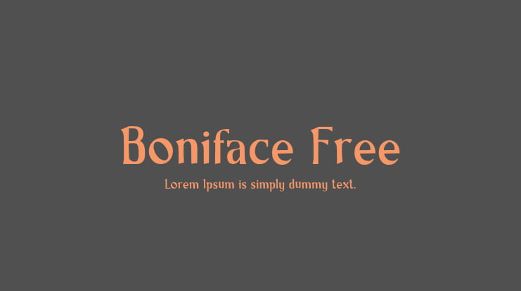 Boniface Free Font