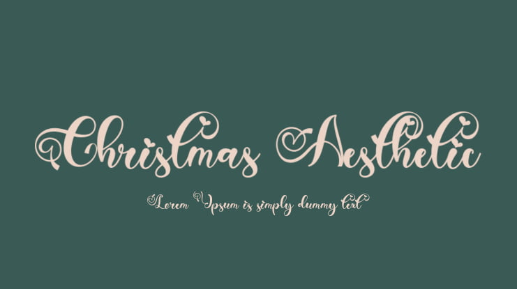 Christmas Aesthetic Font