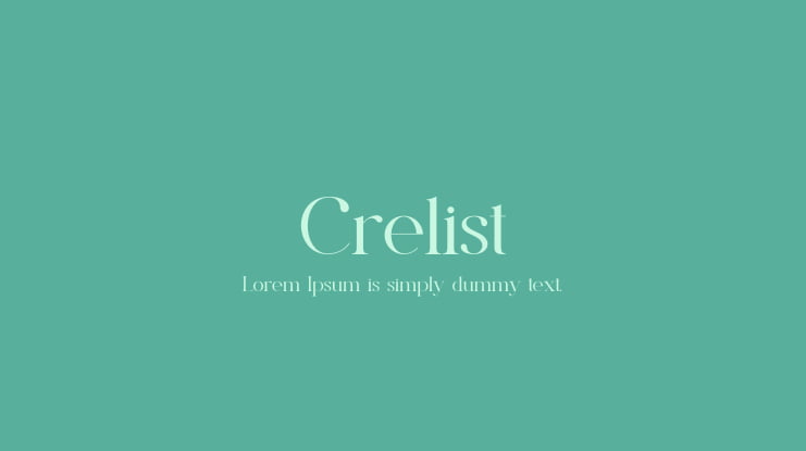 Crelist Font