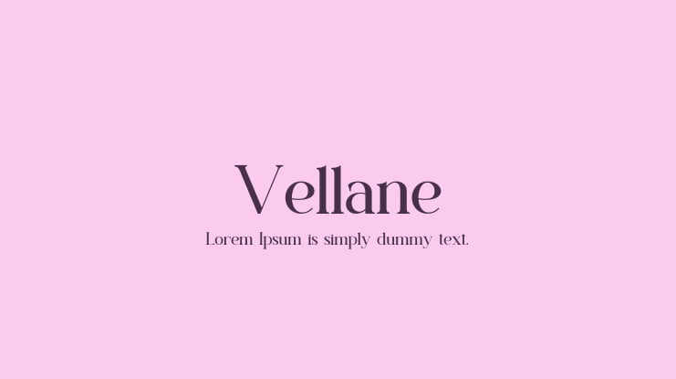 Vellane Font