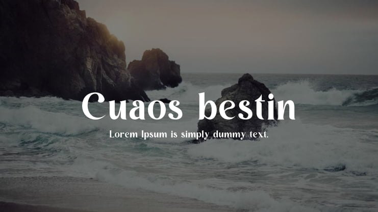 Cuaos bestin Font