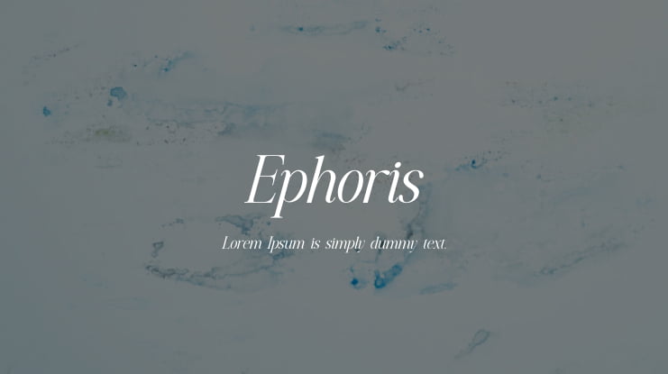 Ephoris Font Family