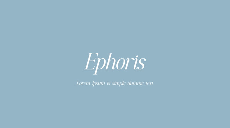 Ephoris Font Family