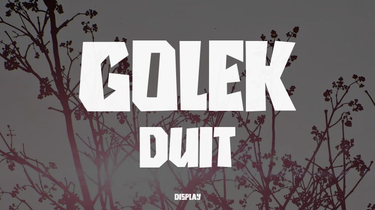 GOLEK DUIT Font