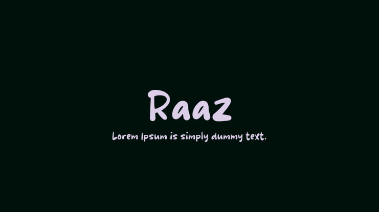 Raaz Font