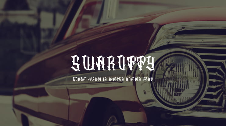 Swarotty Font