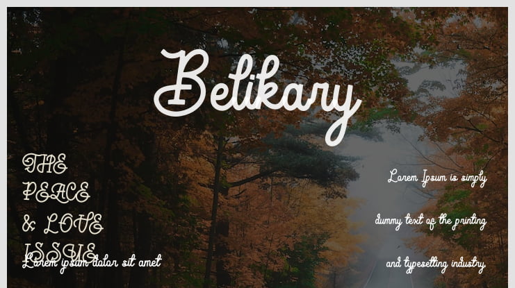 Belikary Font