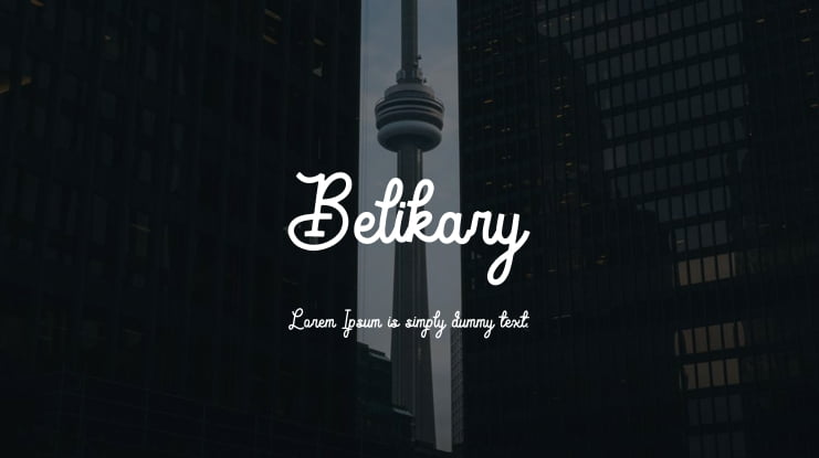 Belikary Font