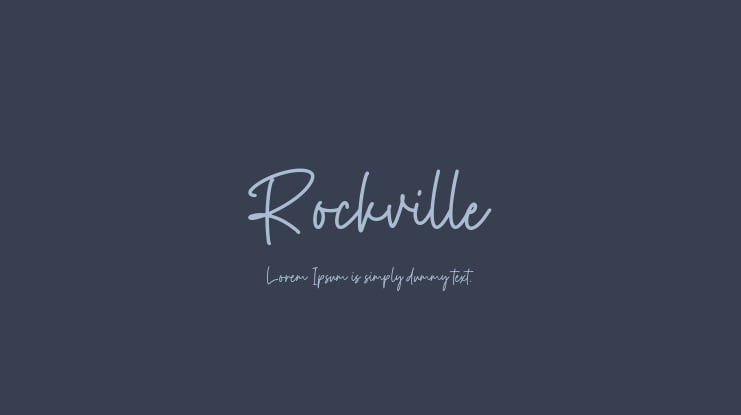 Rockville Font