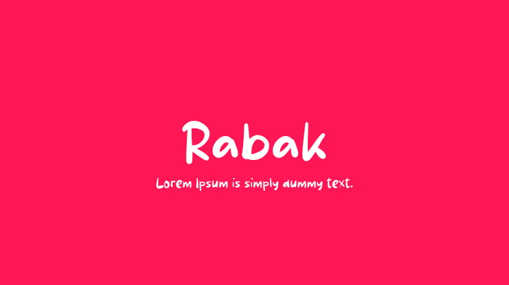 Rabak Font