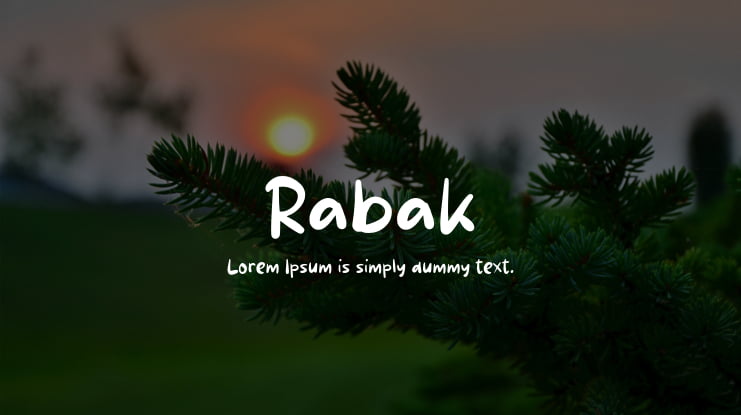 Rabak Font