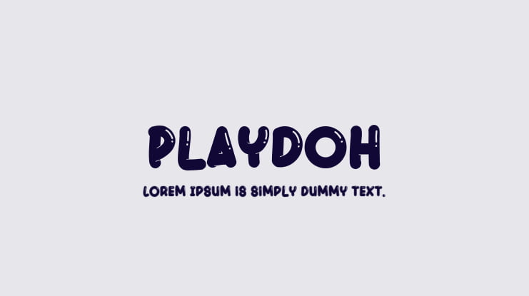 Playdoh Font