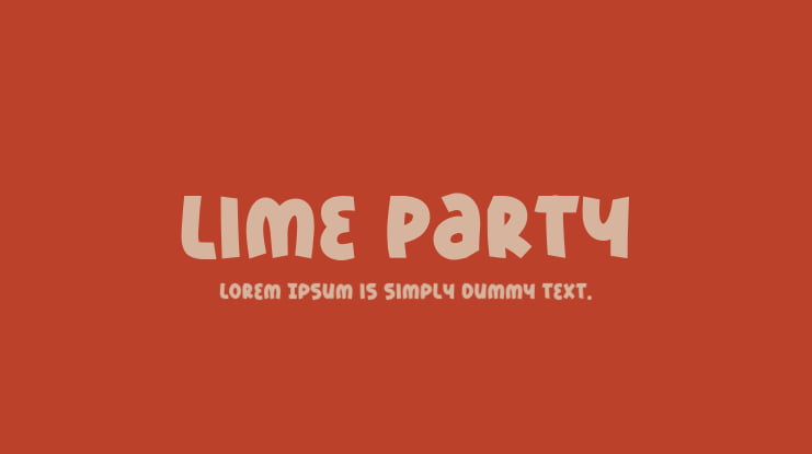 Lime Party Font