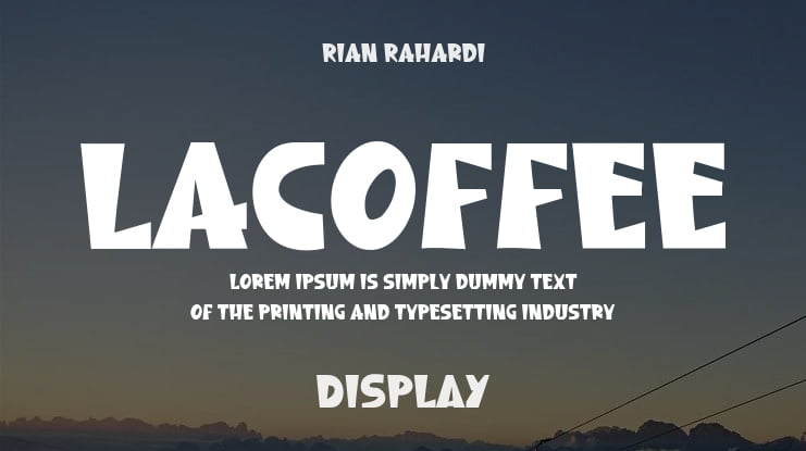 Lacoffee Font