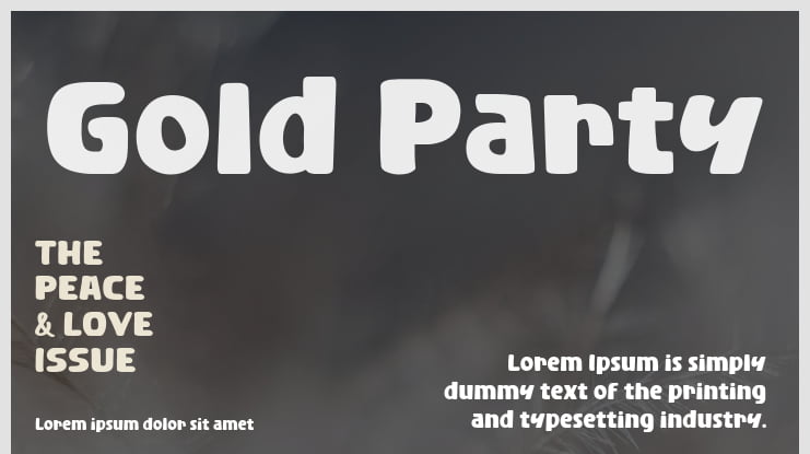 Gold Party Font