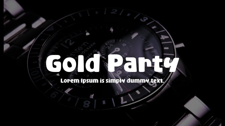 Gold Party Font