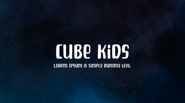 Cube Kids Font