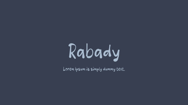 Rabady Font