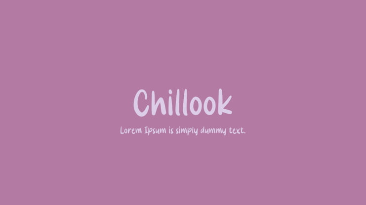 Chillook Font