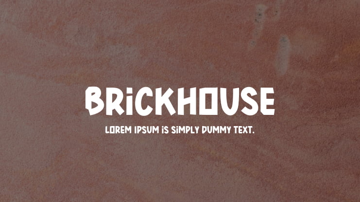 Brickhouse Font