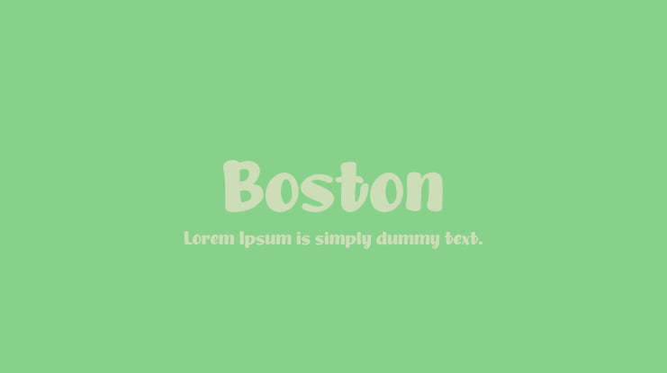 Boston Font