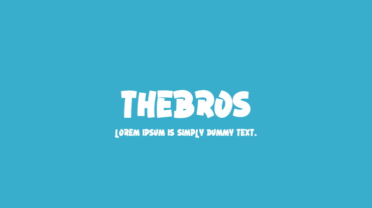 TheBros Font