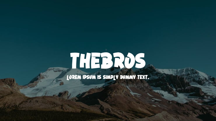 TheBros Font