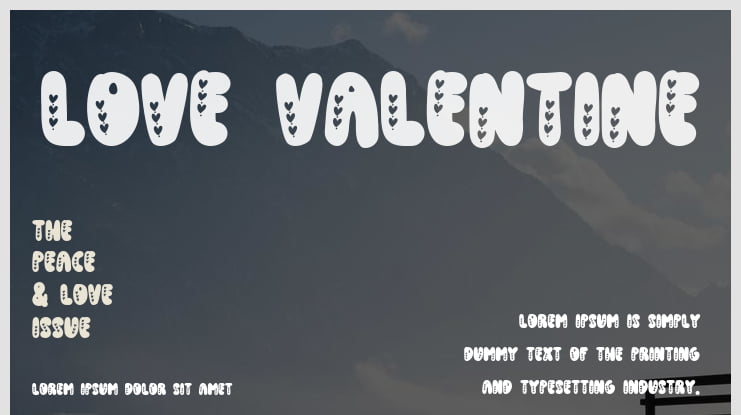 Love valentine Font