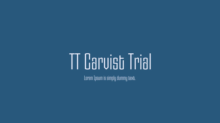 TT Carvist Trial Font Family