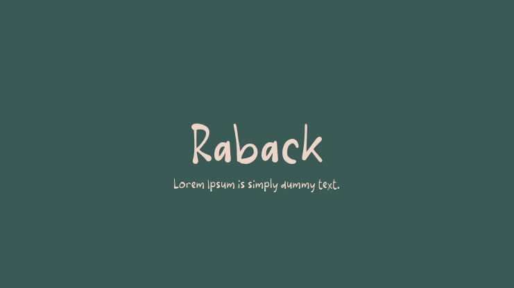 Raback Font