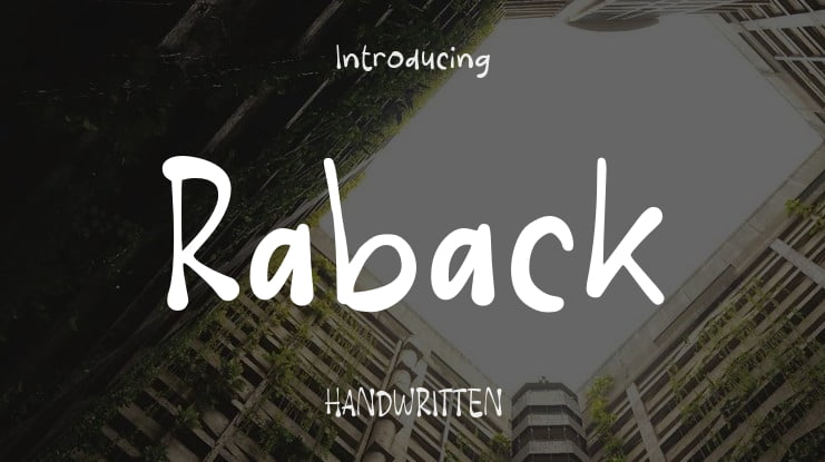 Raback Font