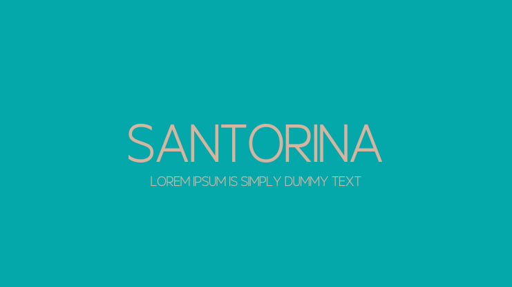 Santorina Font Family