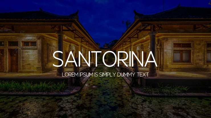 Santorina Font Family