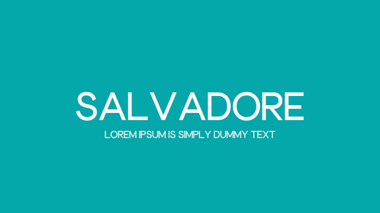 Salvadore Font Family