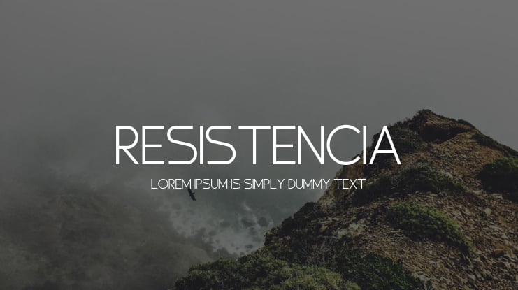 Resistencia Font Family