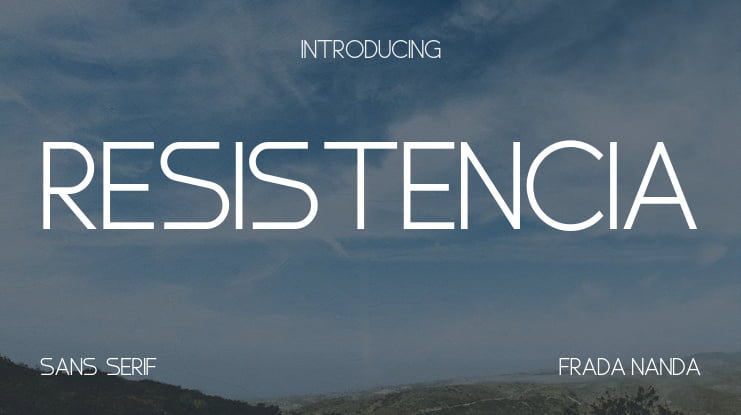 Resistencia Font Family