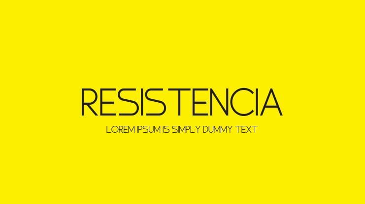 Resistencia Font Family