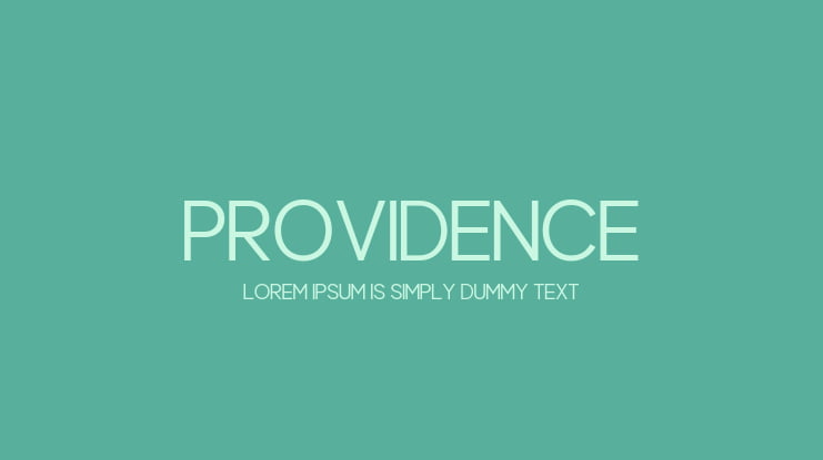 Providence Font Family