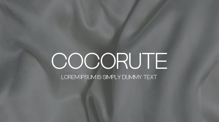 Cocorute Font Family