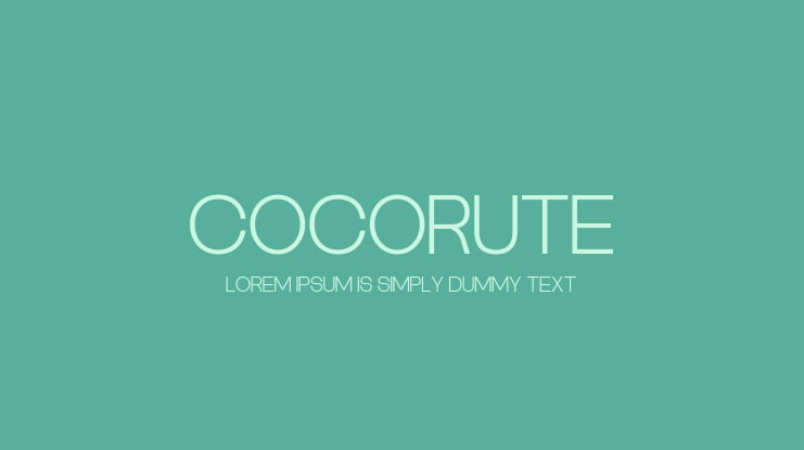 Cocorute Font Family