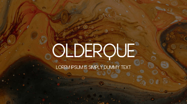 Olderque Font Family